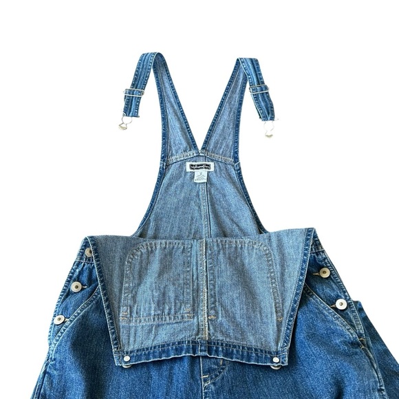 VTG 90s Y2K Xhilaration Cotton Denim Bib Overalls Medium Wash Pockets GUC Medium - Picture 5 of 9